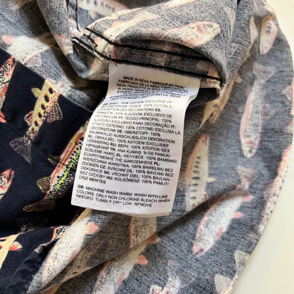 The North Face Baytrail Short Sleeve Rainbow Trout Button Down Shirt - Picture 6 of 11